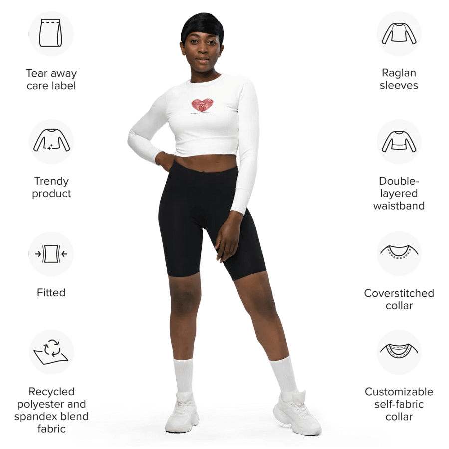 True Crime Love - Crop Top manga larga product image (6)