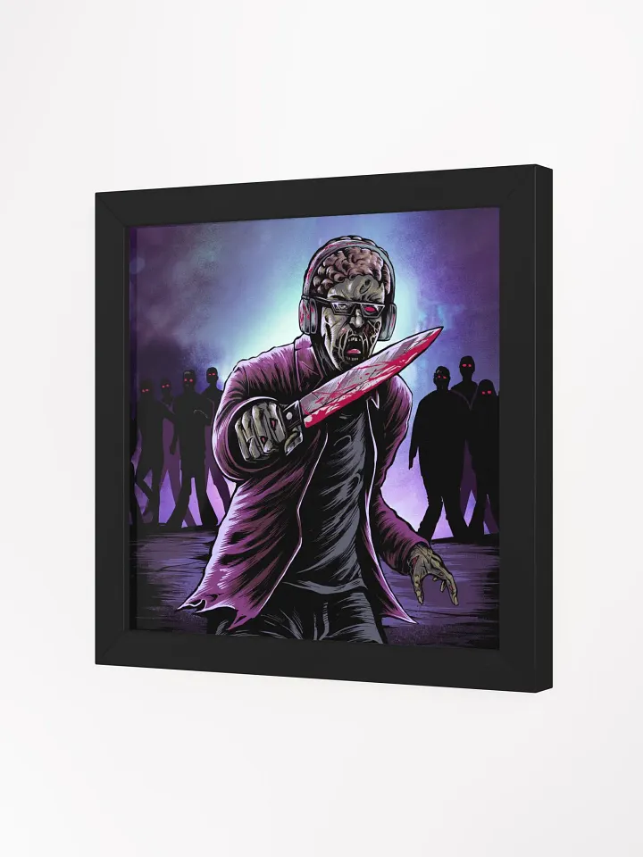 ZombieSlayer2948 Horror Edition Square Framed High-Quality Matte Poster (in) product image (2)