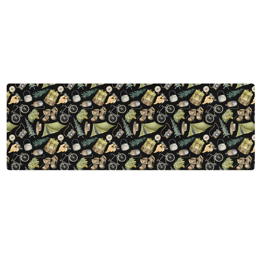 Camping Pattern Yoga Mat by Treasure Pie product image (1)