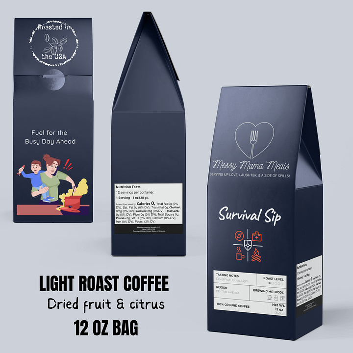 Survival Sip Light Roast Coffee - 12oz Ground or Whole Bean product image (2)
