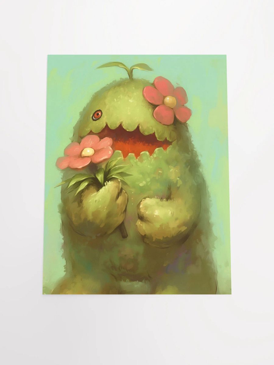 Whimsical Plant Monster Poster product image (4)