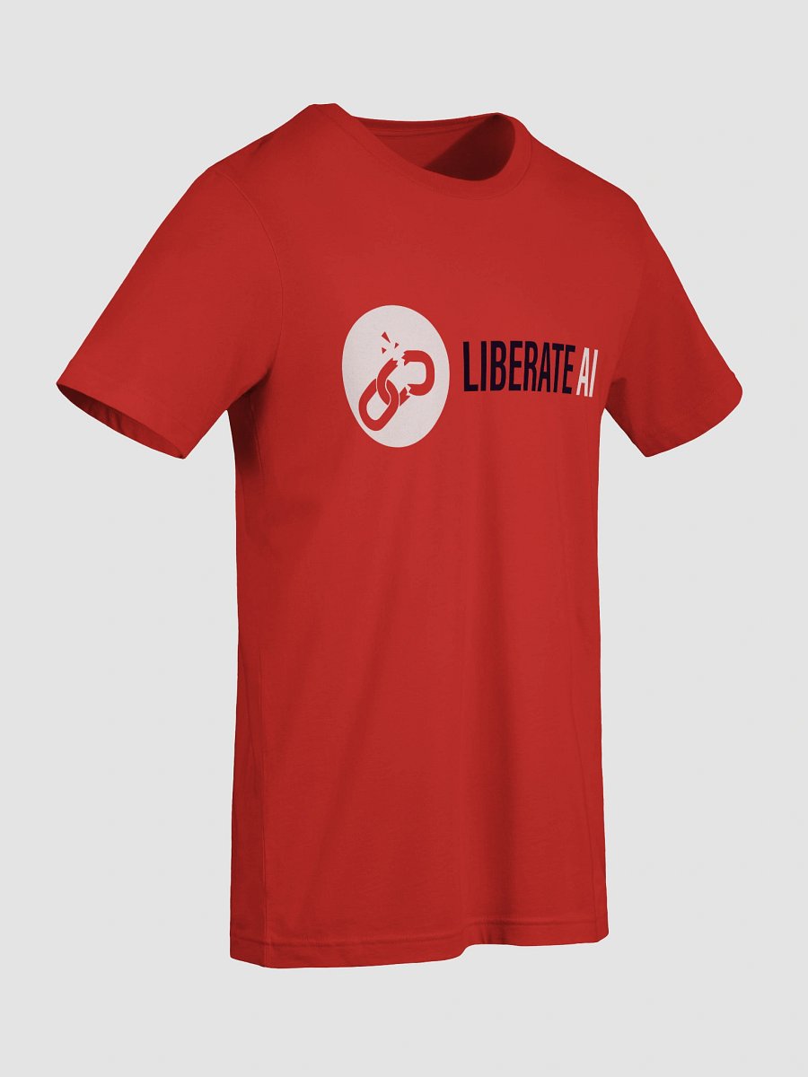 Liberate AI Movement T-Shirt (Red or Blue) product image (9)