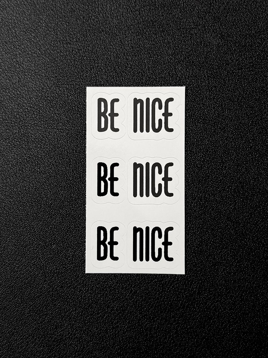 BE NICE Basics Stickers 3-pack product image (1)