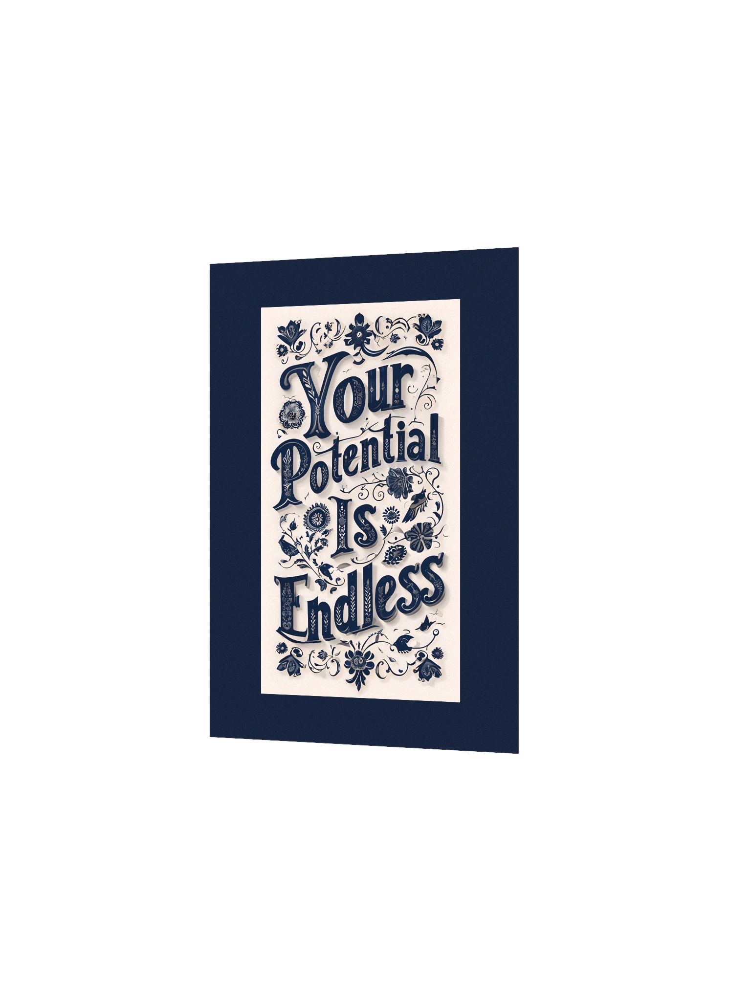 Your Potential Is Endless – Decorative Typography Dark Background Poster product image (10)