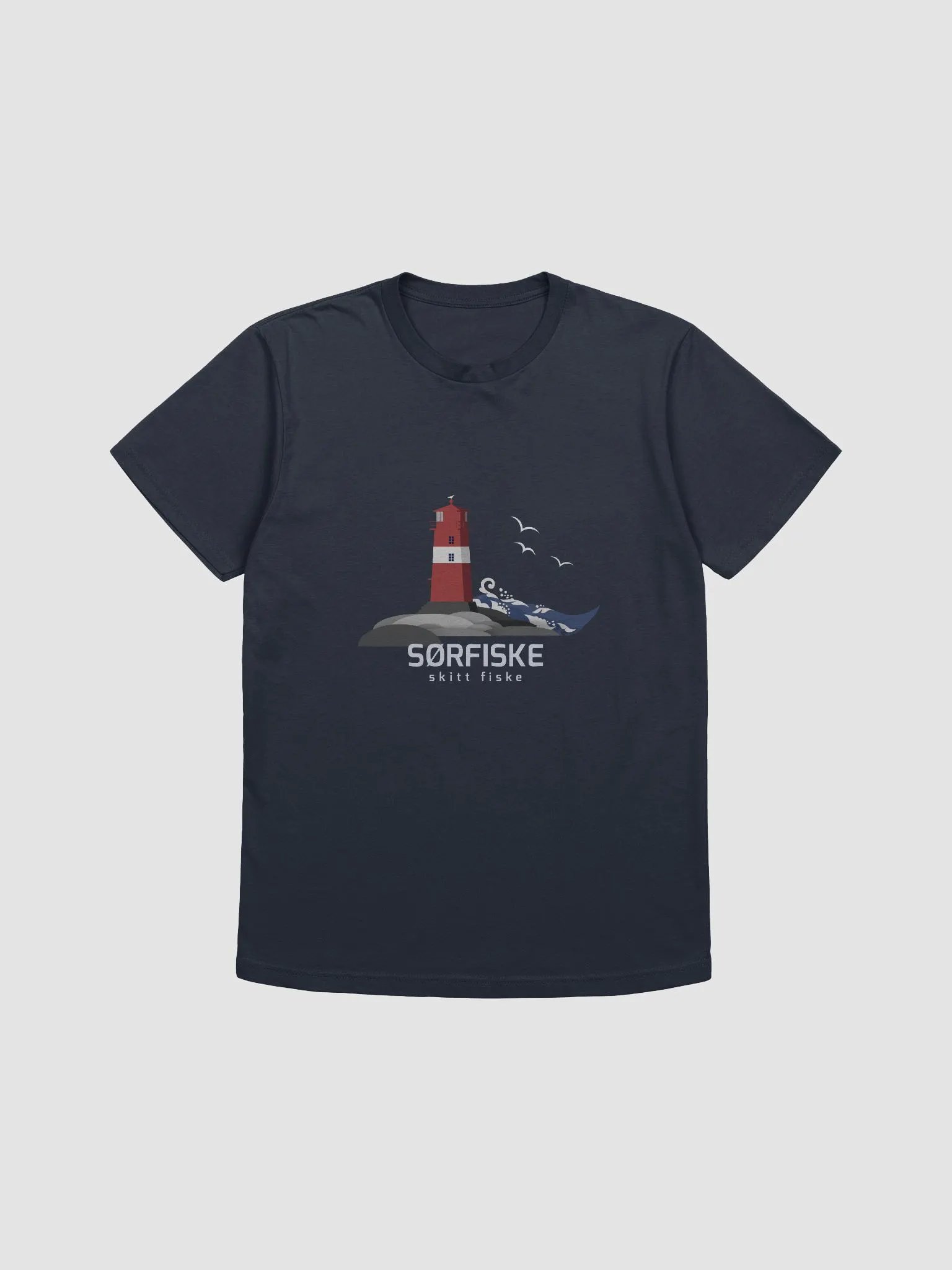 Sørfiske T-Skjorte Navy Blå - Stor Logo Bryst product image (1)