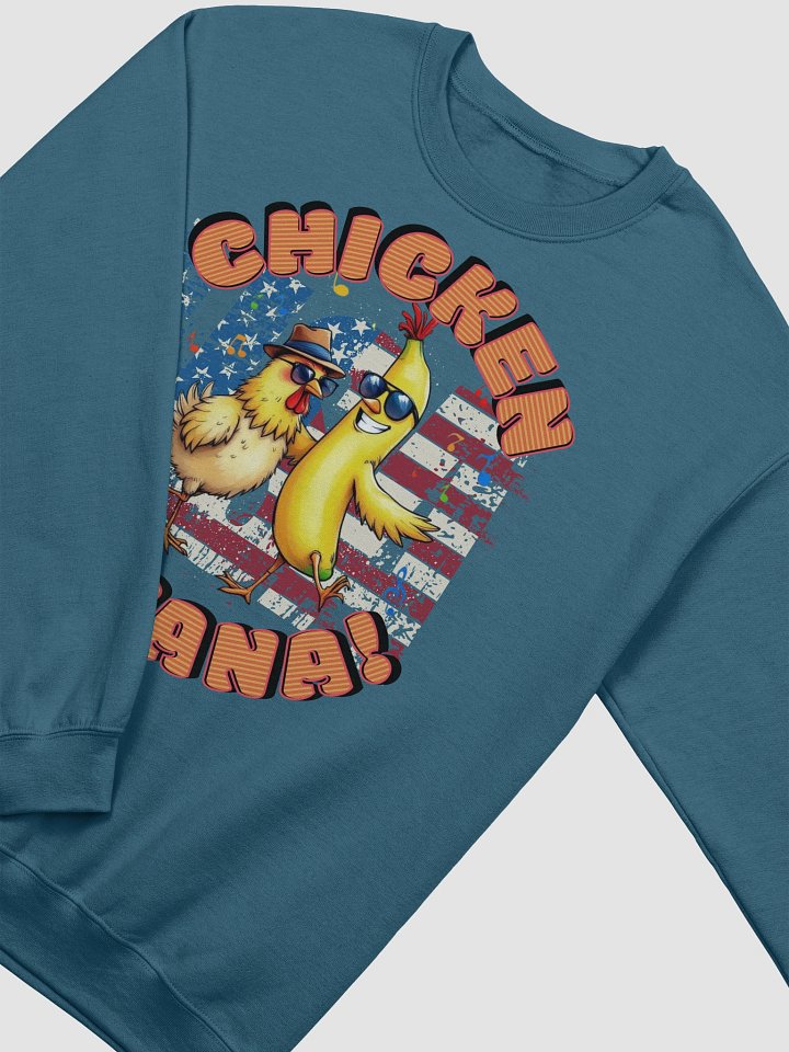Chicken Banana USA Flag Funky Dance Crewneck product image (14)