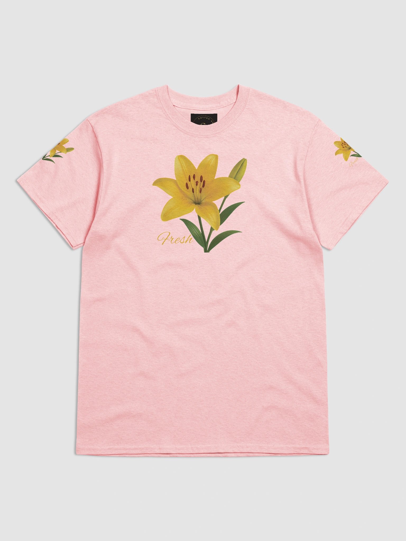 Fresh Yellow Lily Flower – Botanical Floral Graphic Tee product image (19)
