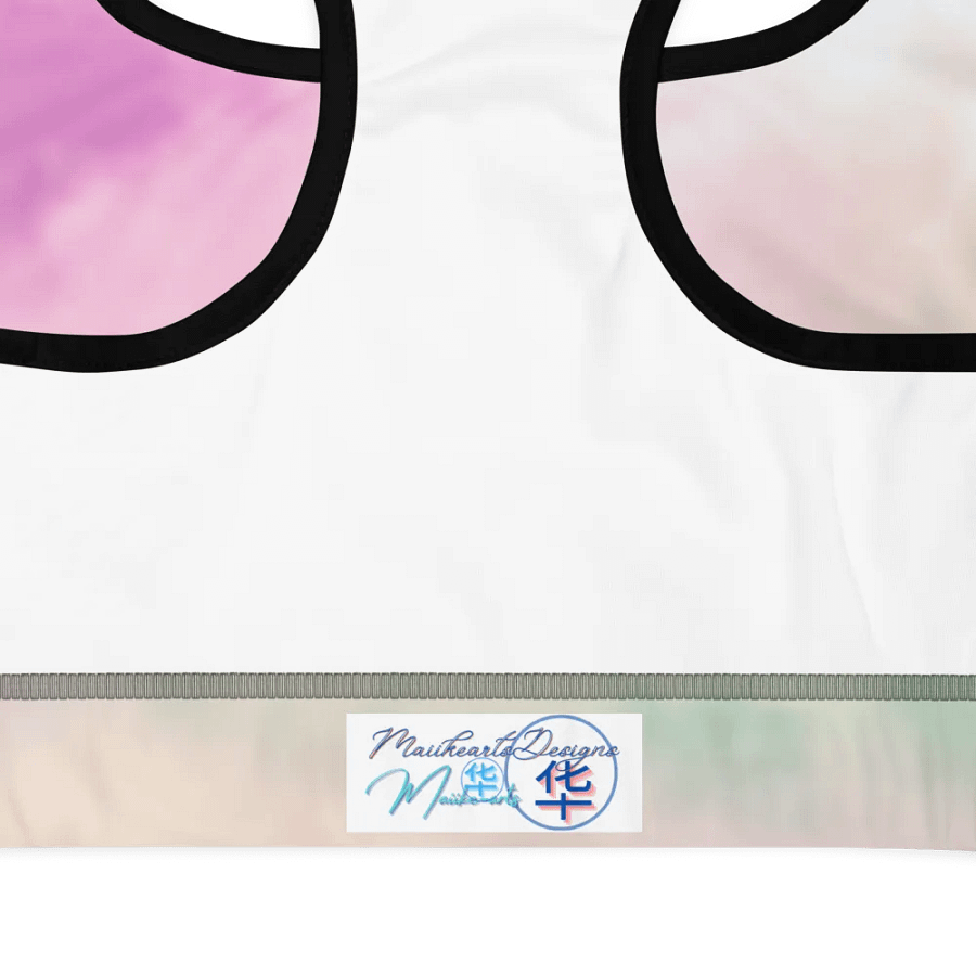 Blur cloud rainbow Design Padded Sports Bra - v4 product image (9)