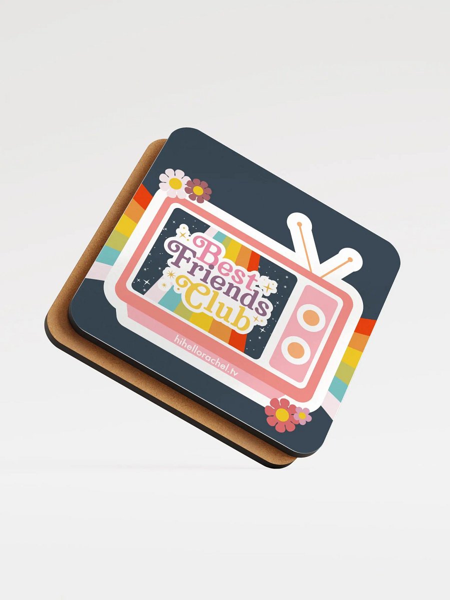 Best Friends Club PRIDE EDITION Glossed Cork Coaster product image (5)