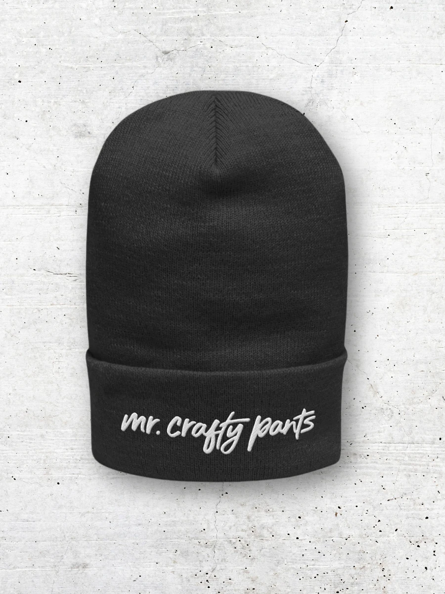 Crafty Mr. Pants Crafty Pants Logo | Embroidered Beanie Mr.