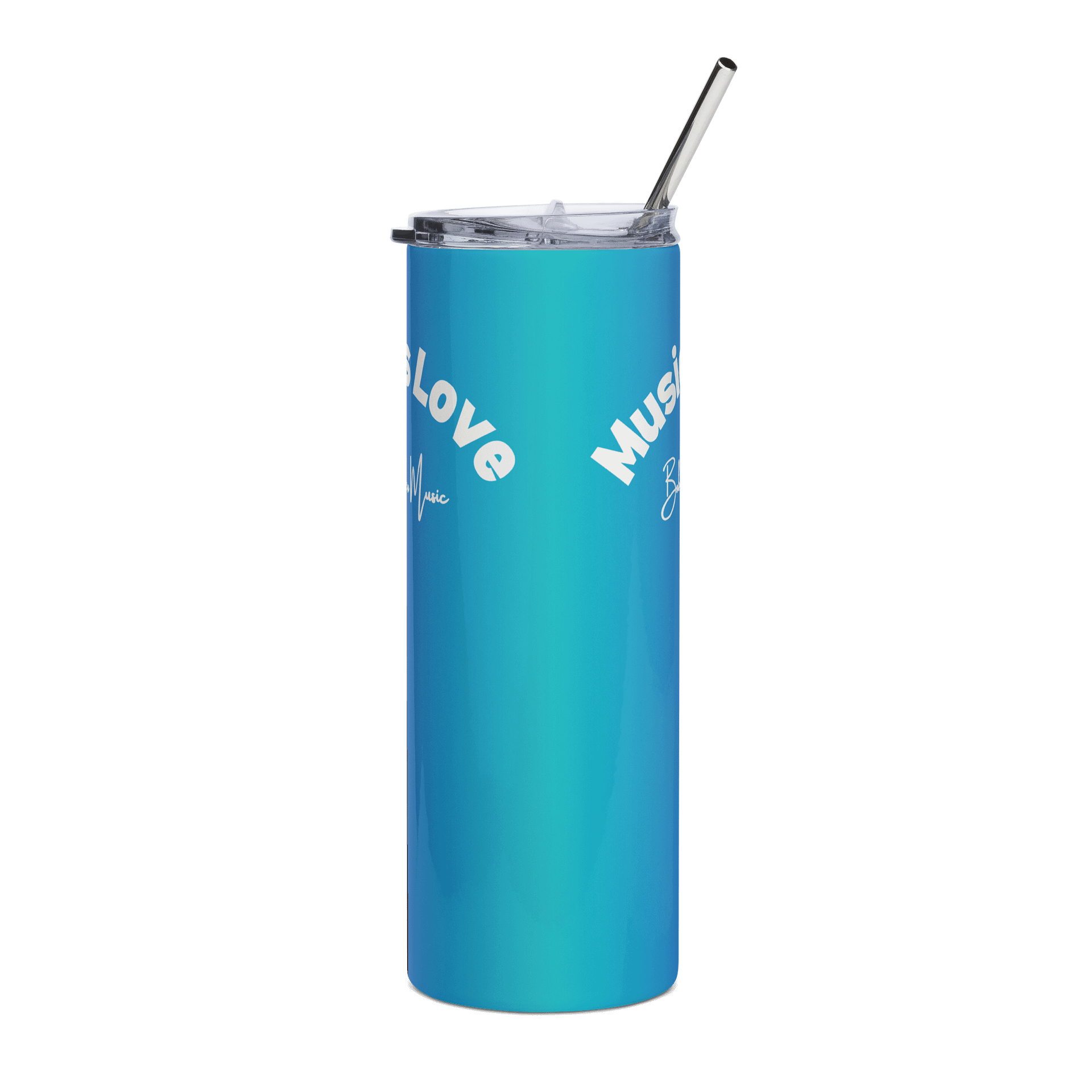 20 oz. Stainless Steel Tumbler w/Straw - Music Is Love product image (8)