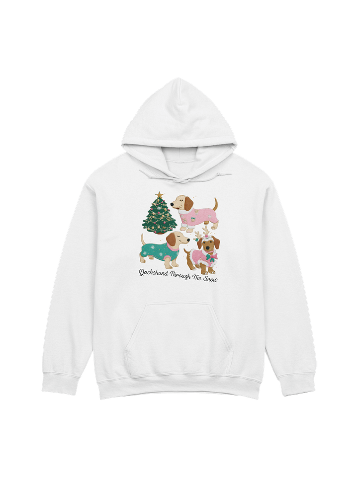 Festive Dachshund Sweater Dogs Christmas Hoodie – Cute Holiday Pup Pullover product image (1)