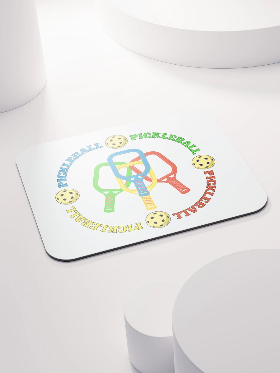 Pickleball Four Circle Colors Paradise Mouse Pad product image (4)