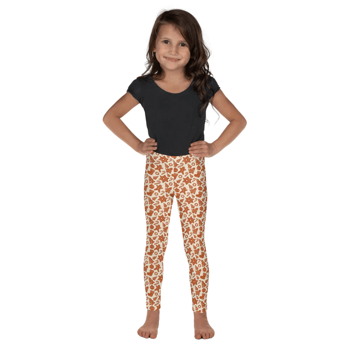 Christmas Gingerbread Pattern Kids Leggings product image (2)