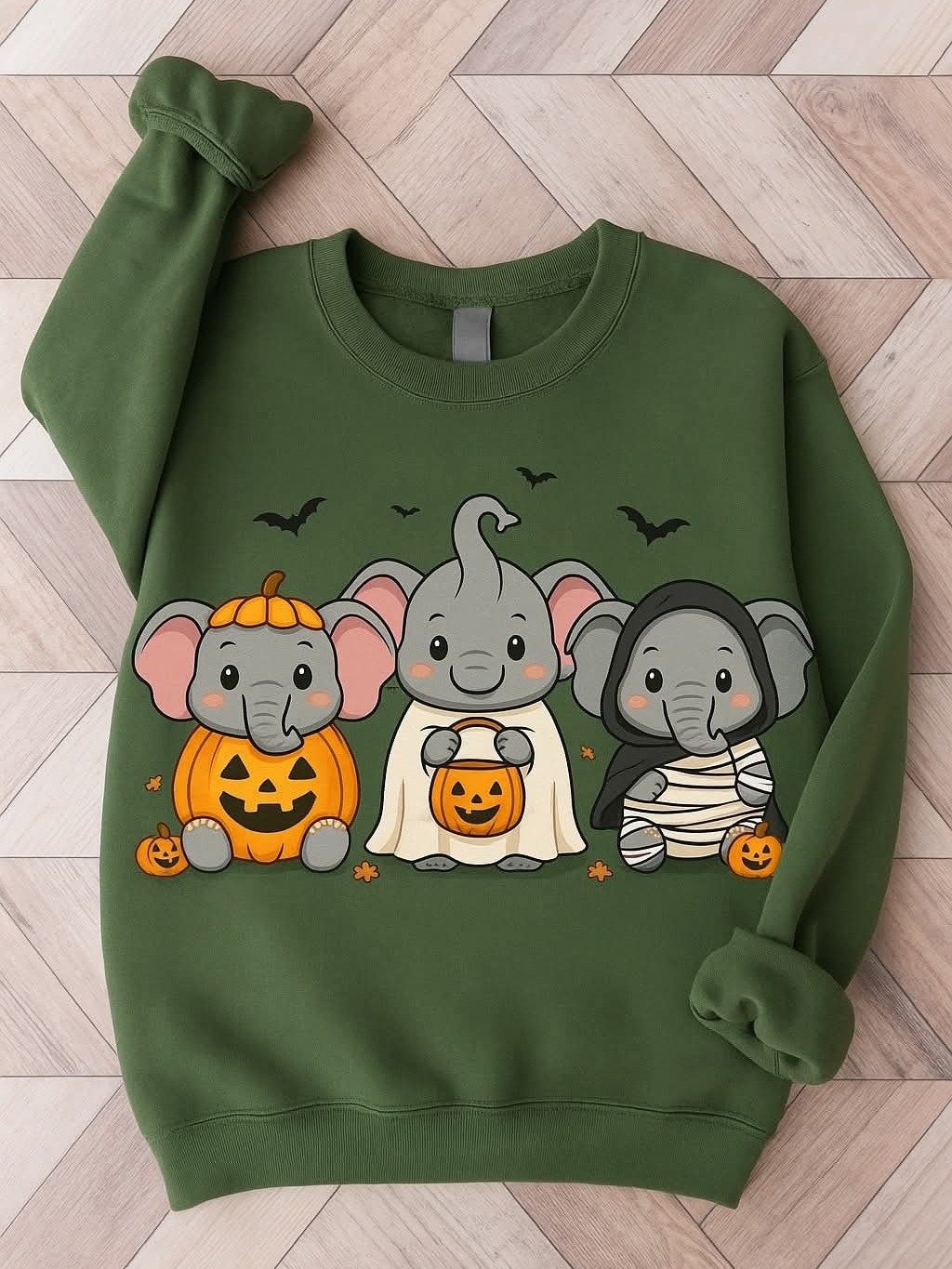 Halloween Elephants Crewneck Sweatshirt product image (1)
