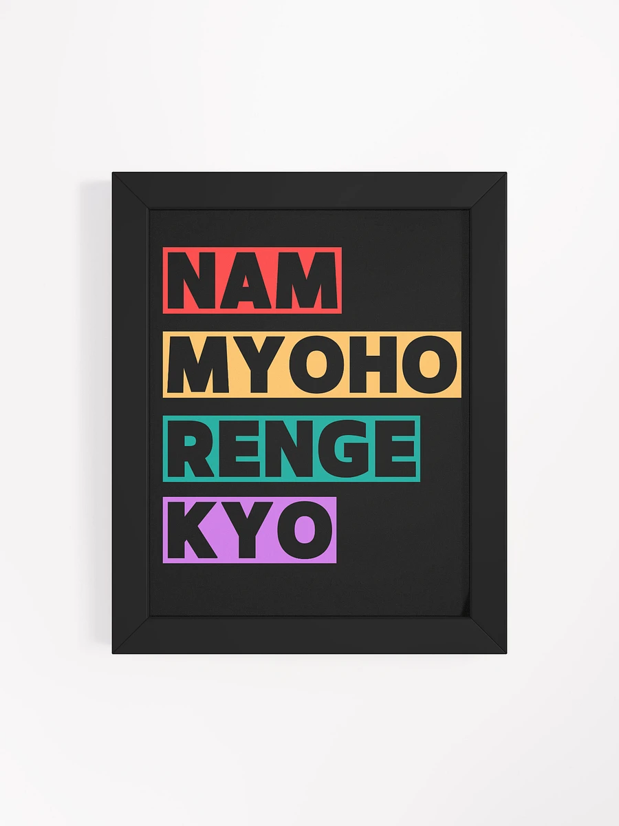 Best Gift: Vibrant Nam-Myoho-Renge-Kyo Framed Matte Poster product image (17)