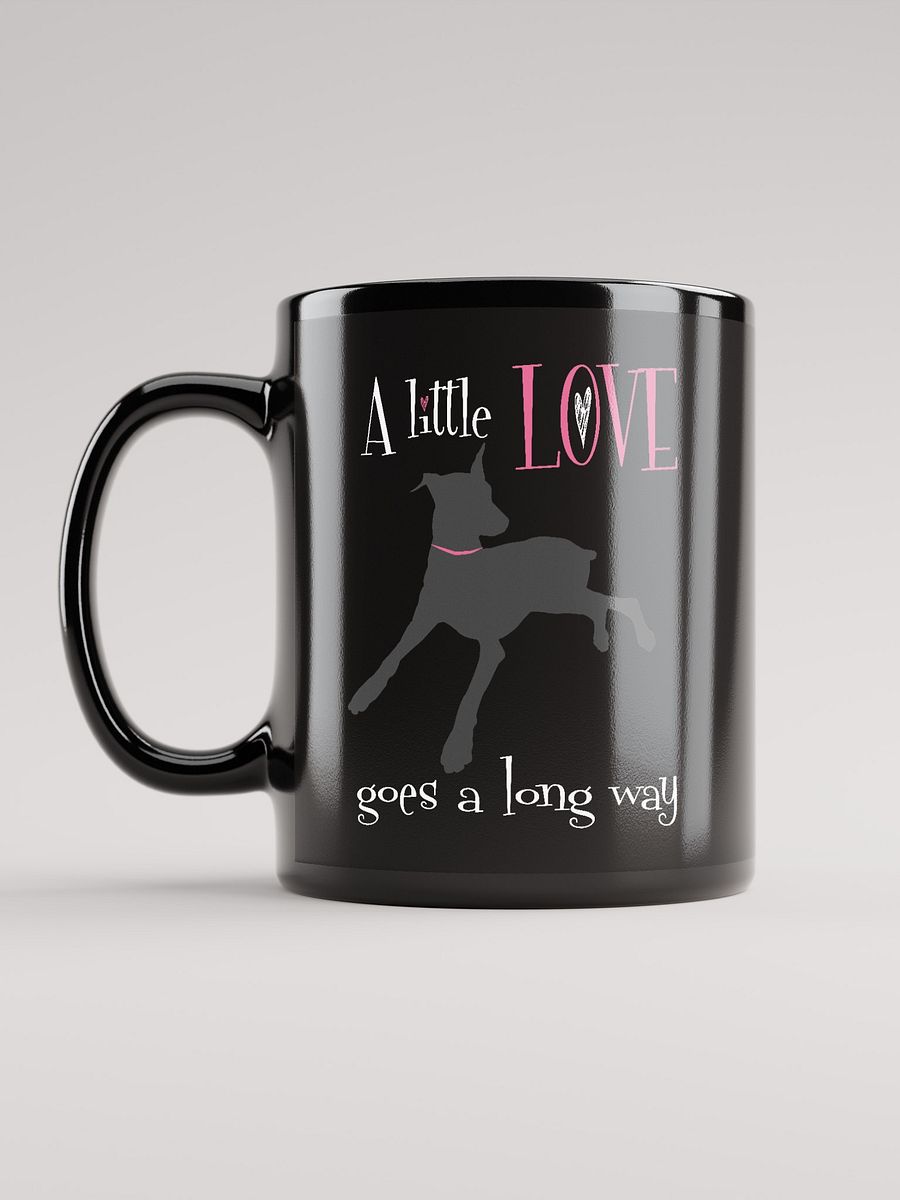 A little Love goes a long way, black glossy Mug product image (12)