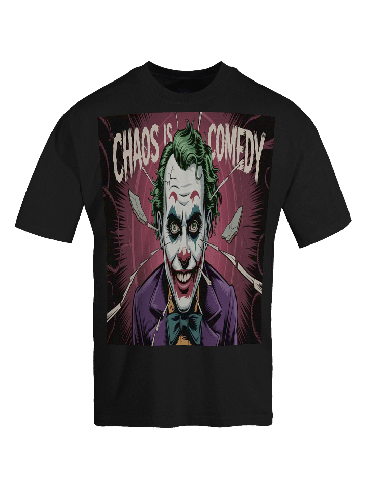 Joker 'Chaos is Comedy' Oversized Faded T-Shirt product image (1)