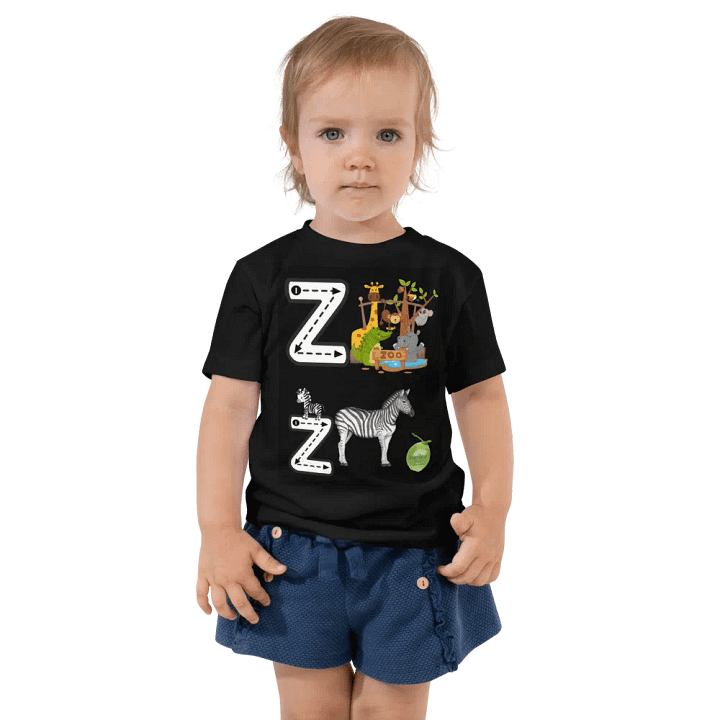 JoBeth Design  Black  Zz🦓 Toddler T-Shirt👚 product image (1)