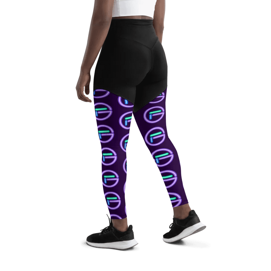 GloweFlye Purple Circle Logo Leggings product image (6)