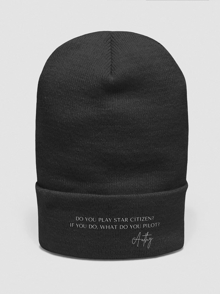 Cosmic Conversation: Authy's 'Do You Play Star Citizen?' Beanie product image (1)