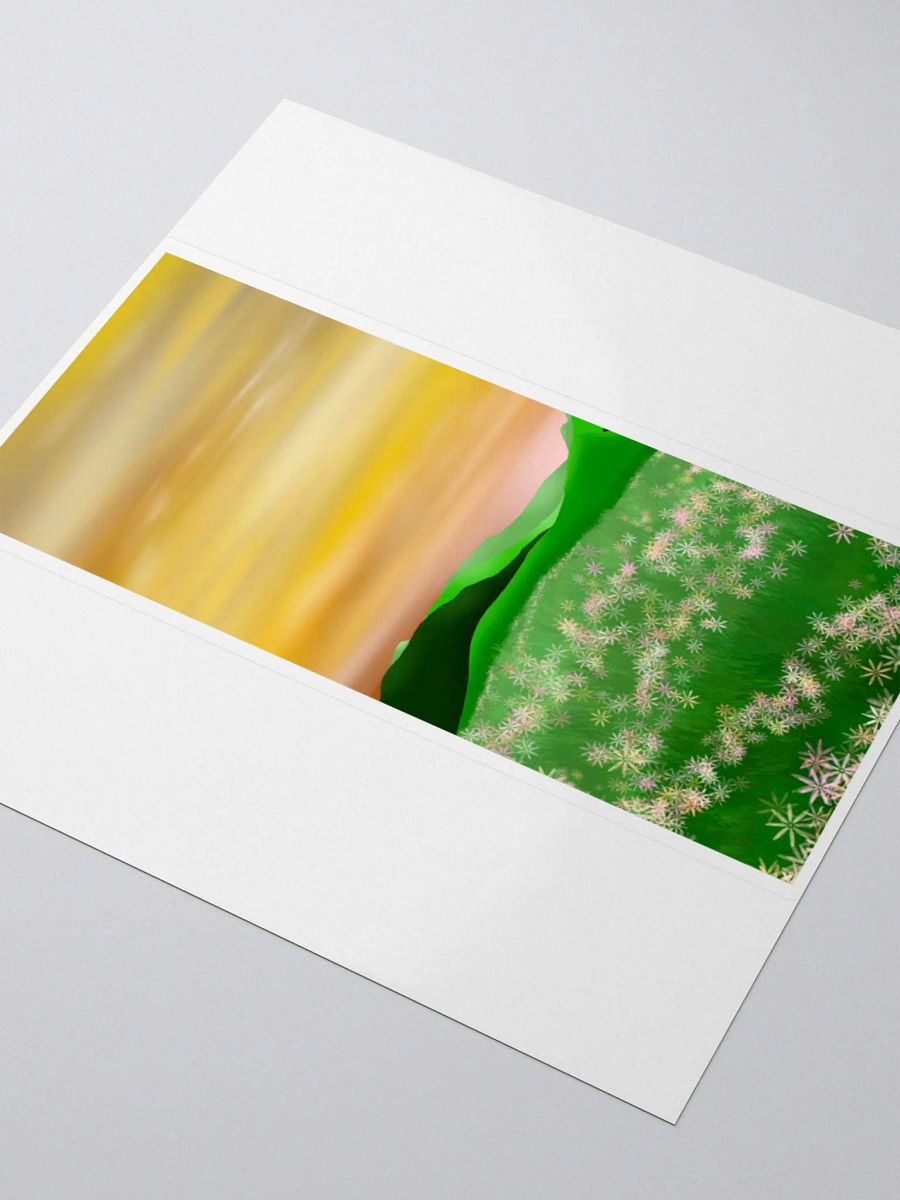 Floral Grass Meadow Sunset Sticker product image (8)