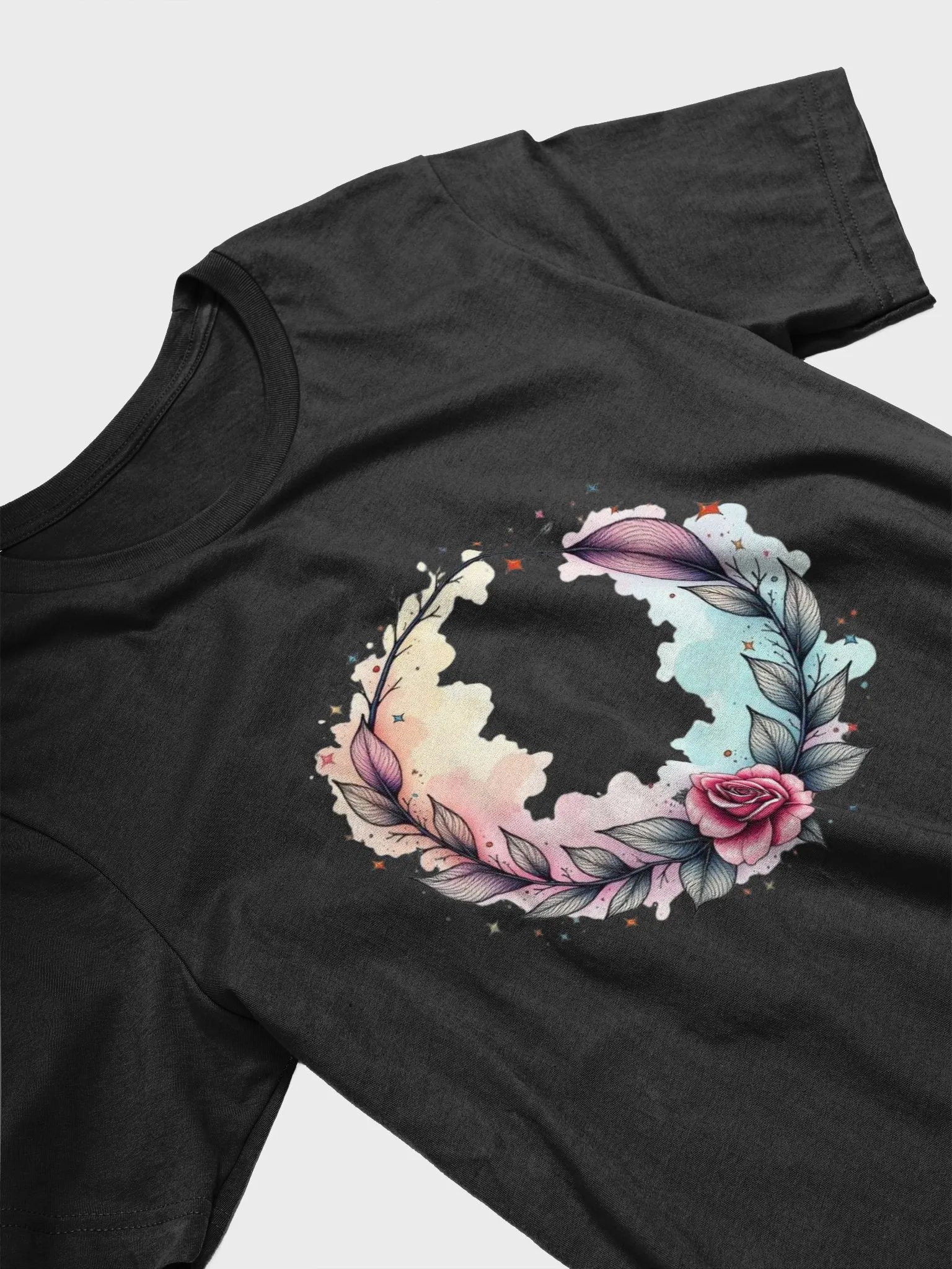 Mystical Rose Wreath T-Shirt product image (3)