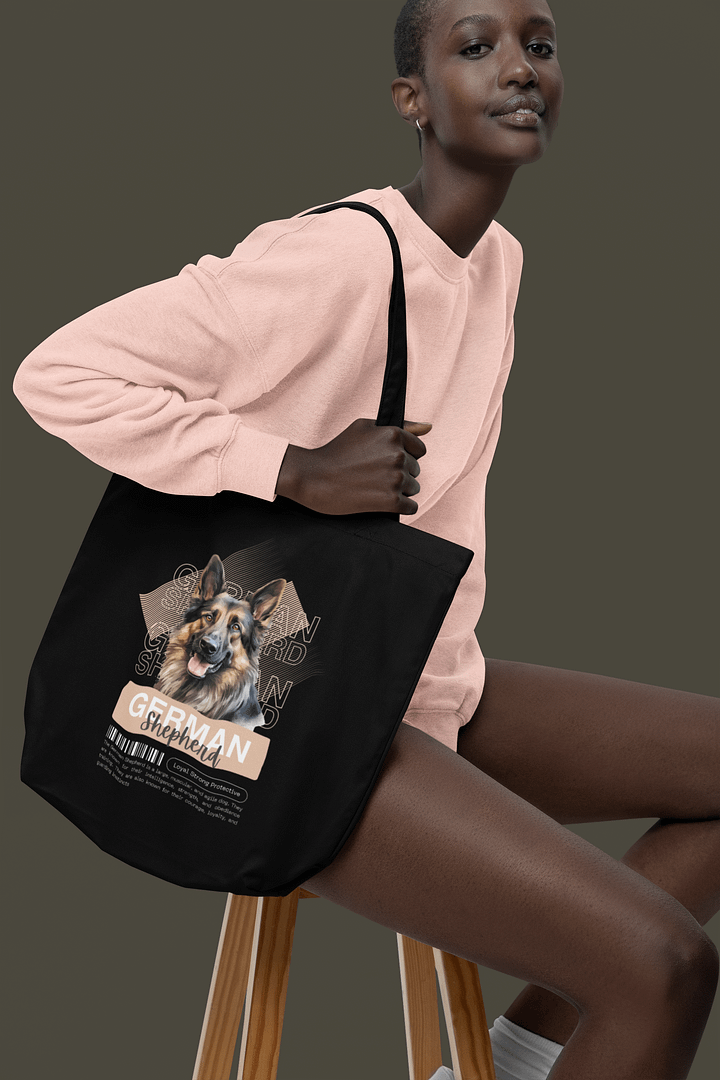 German Shepherd in Background Tote Bag product image (1)