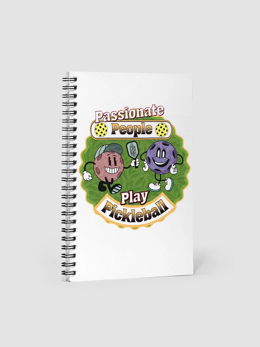 Passionate People Play Pickleball Spiral Notebook product image (1)