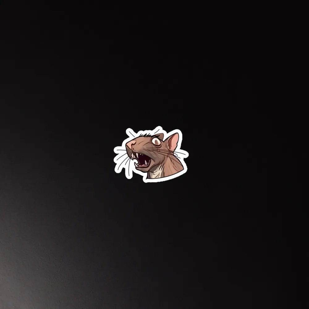 Startled RAT Die-Cut Magnet product image (4)