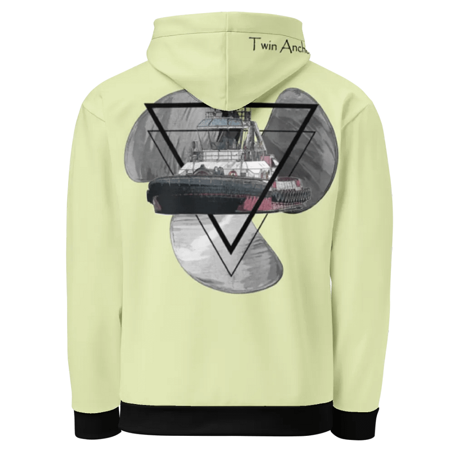 snow flurry Three blade prop triangle Athena tug Hoodie product image (3)