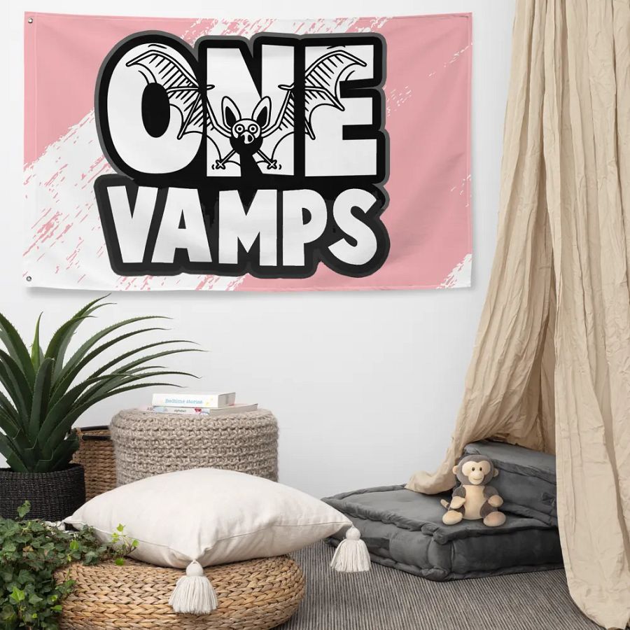 Flag OneVamps With Bat-Pink Color product image (5)