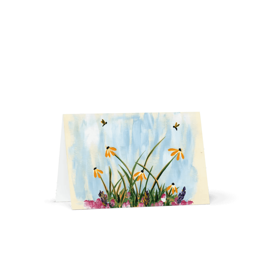 Dragonfly Wildflower Meadow - Greeting Card product image (1)