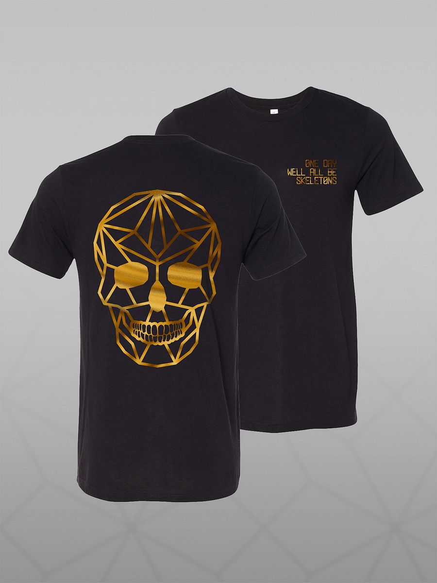 ONE DAY WE'LL ALL BE SKELETONS TEE - BLACK product image (1)