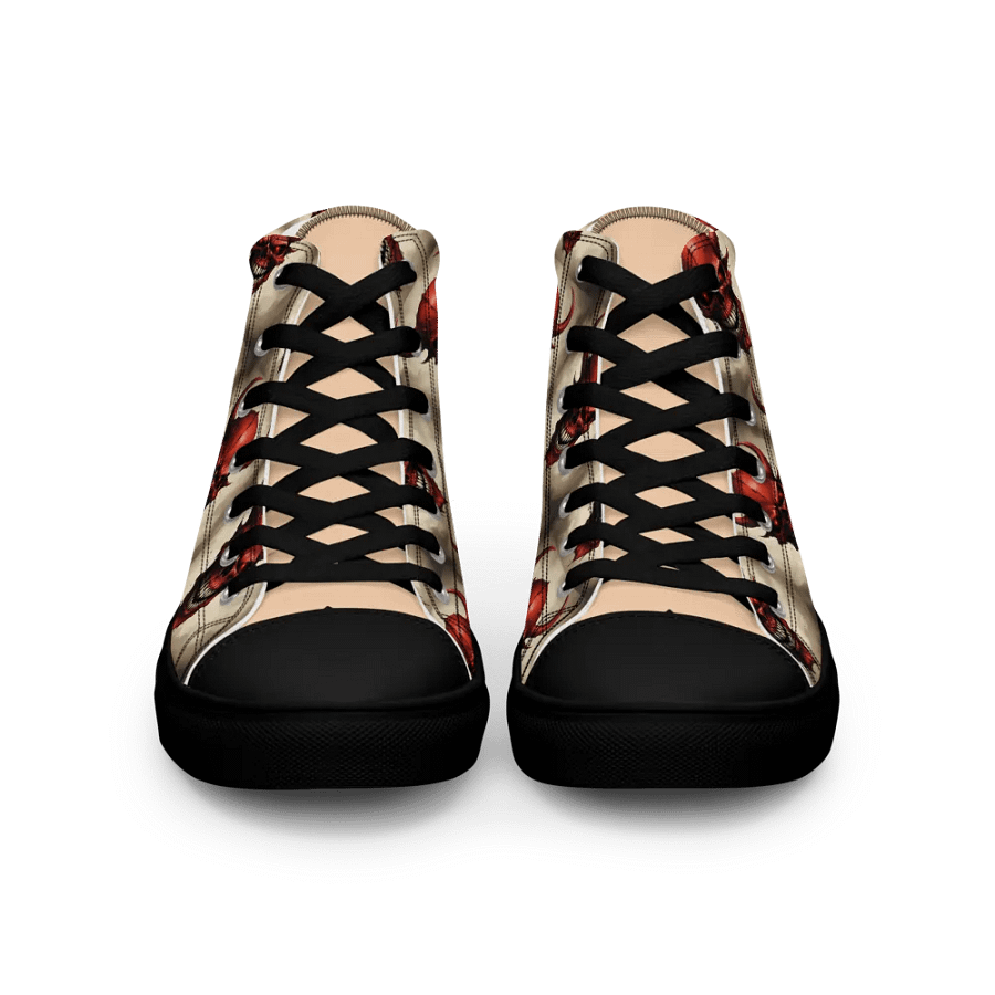 Demon Skull Grid Men's High Tops product image (3)