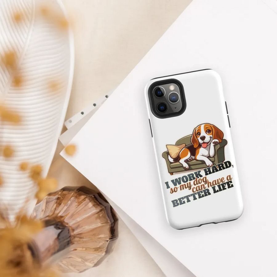 Work Hard - Beagle Sofa Tough Case for iPhone® product image (30)