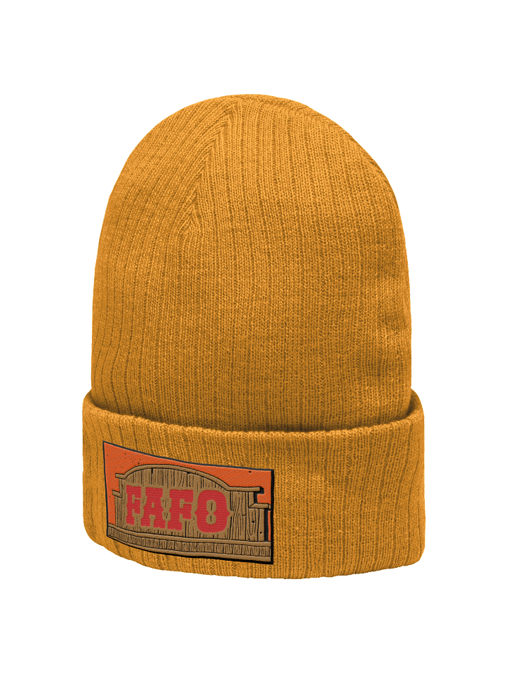 FAFO Ribbed Beanie (Mustard) product image (2)