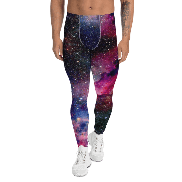 Allover-Print Leggings für Herren, Galaxy product image (1)