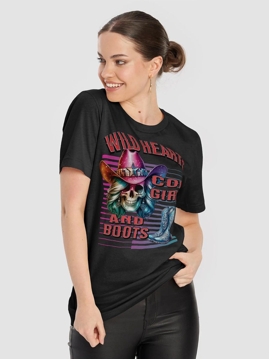Wild Hearts Cowgirl And Boots Skull T-Shirt product image (11)