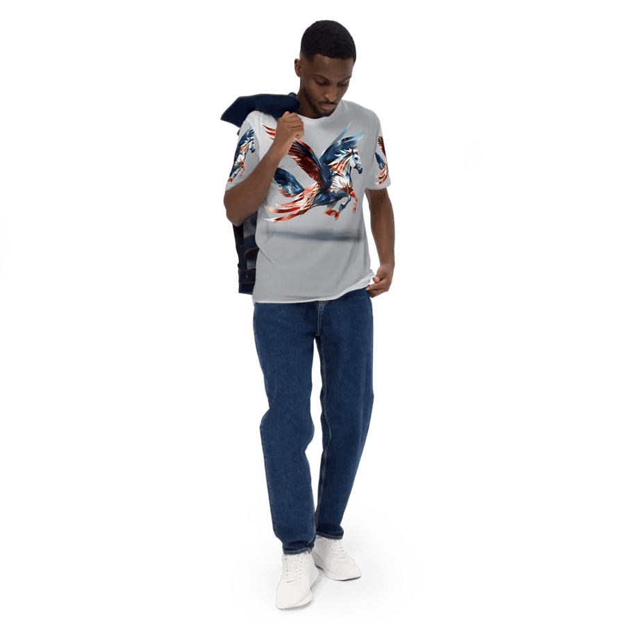 Wings horse flying T shirt product image (5)
