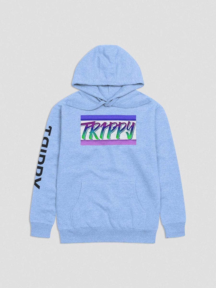 Trippy Queen Hoodie (Front and Back) with Black Sleeve Detail product image (1)