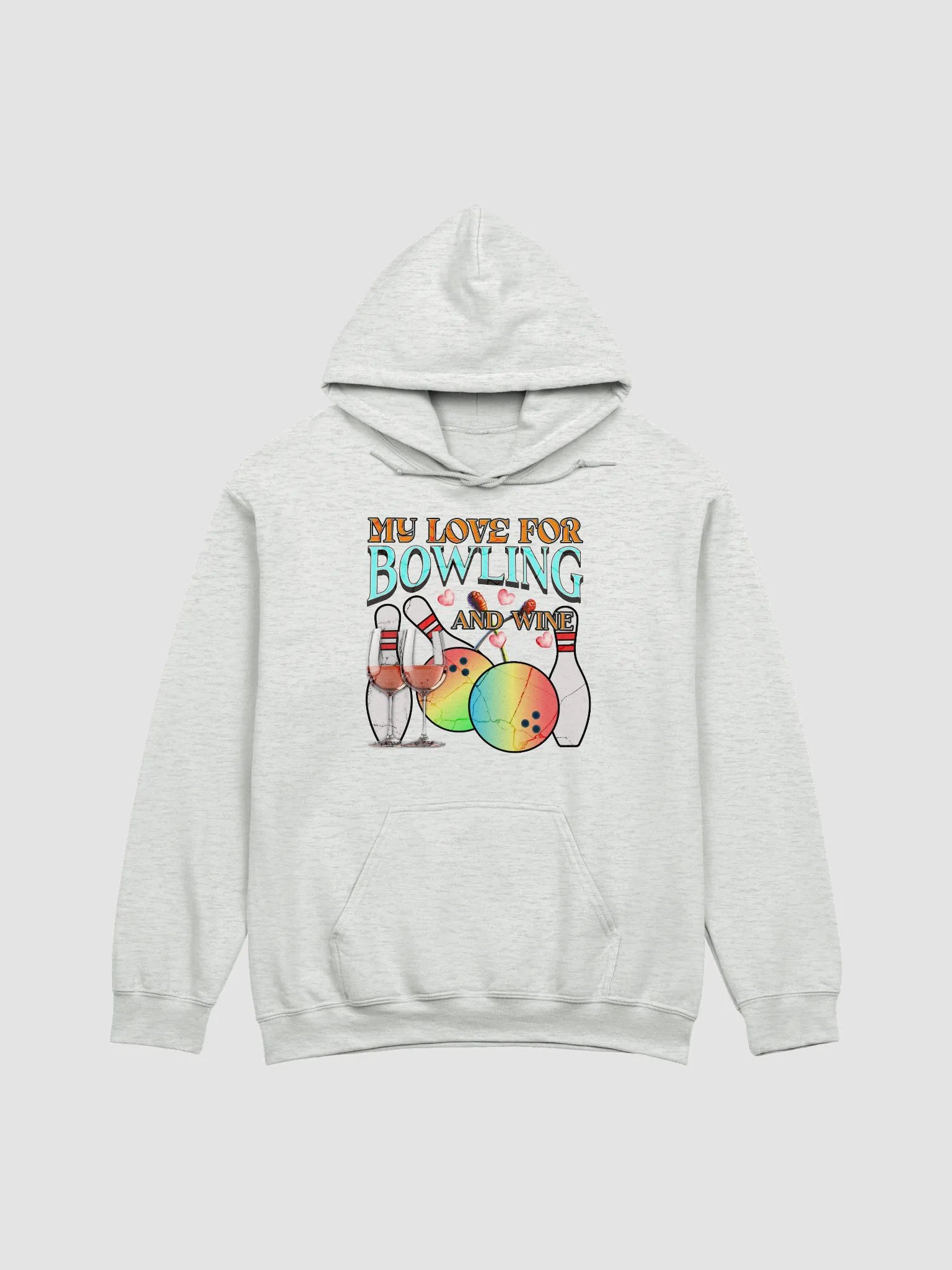 My Love For Bowling And Wine Classic Hoodie product image (22)