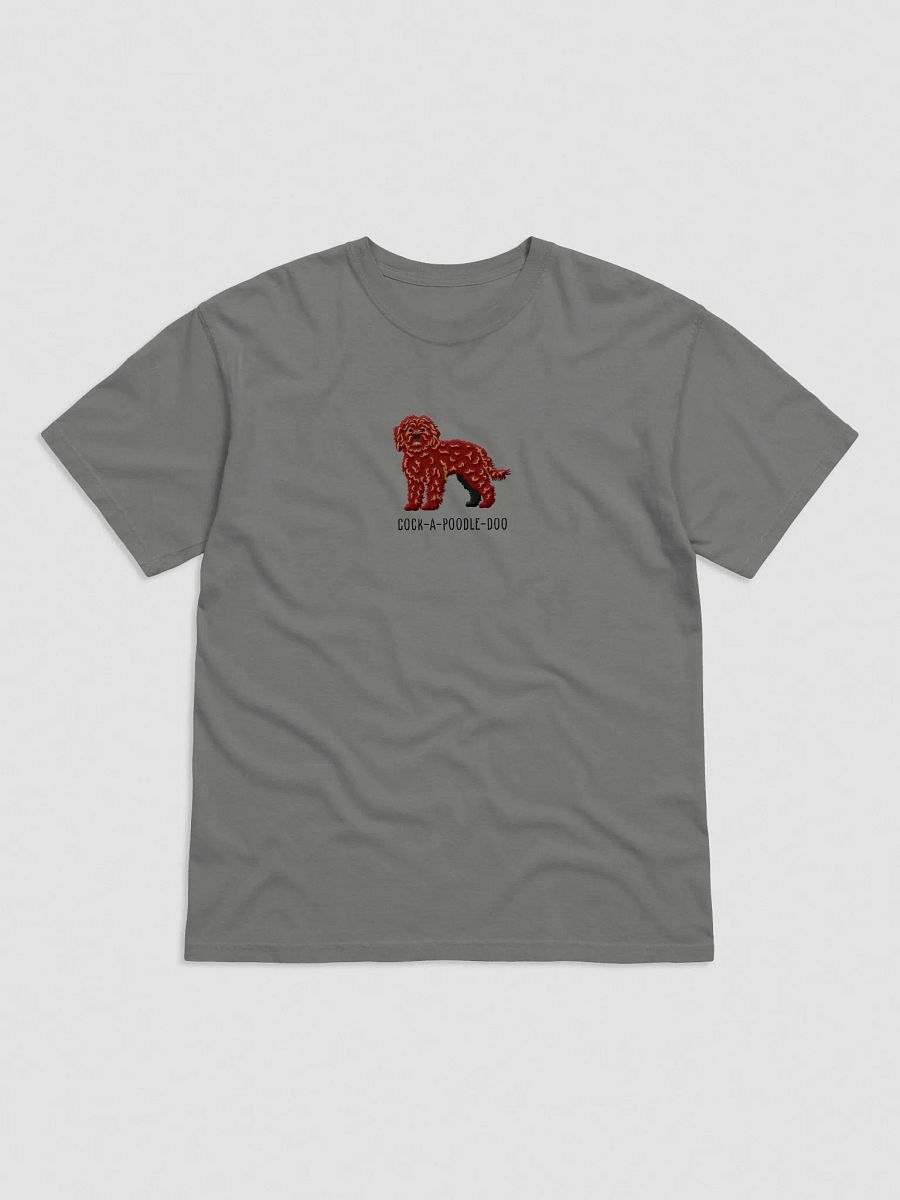 Cock-A-Poodle-Doo T-Shirt(Embroidered) of a Cockapoo(Chocolate) product image (4)