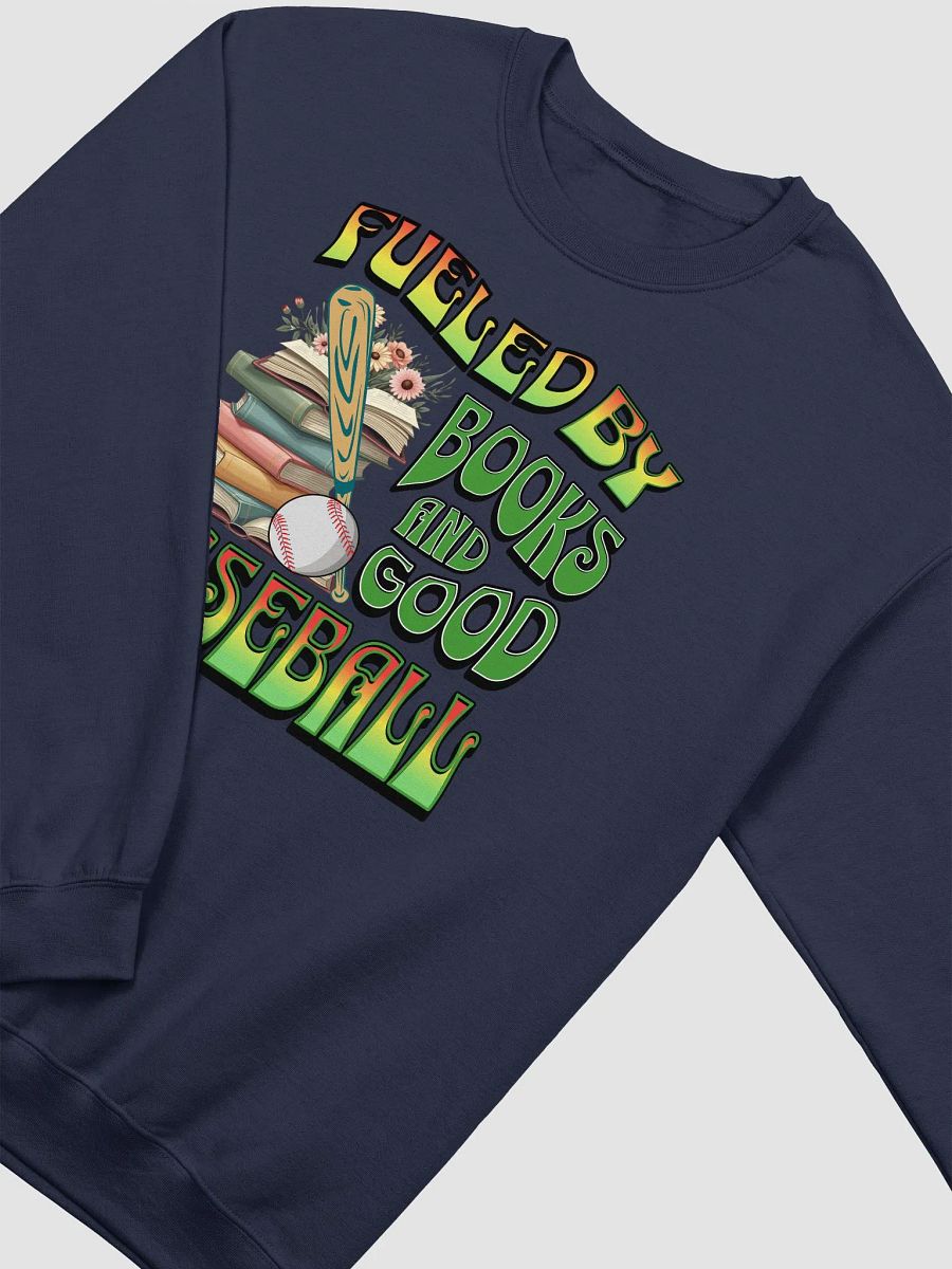 Fueled By Books And Good Baseball Literary Slugger Crewneck Sweatshirt product image (14)