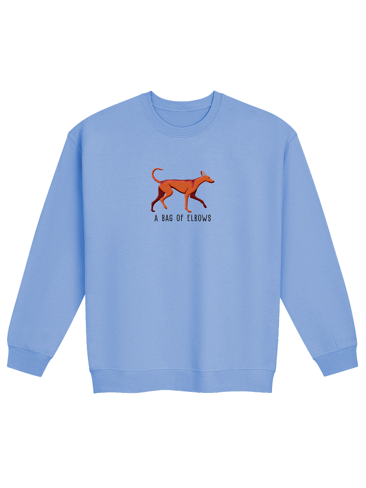 A Bag of Elbows Sweatshirt (Embroidered) of an Ibizan Hound(Red) product image (9)