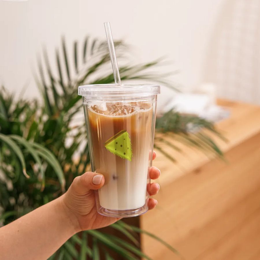 CUFK Pizza Double Wall Clear Plastic Tumbler (16oz.) product image (10)