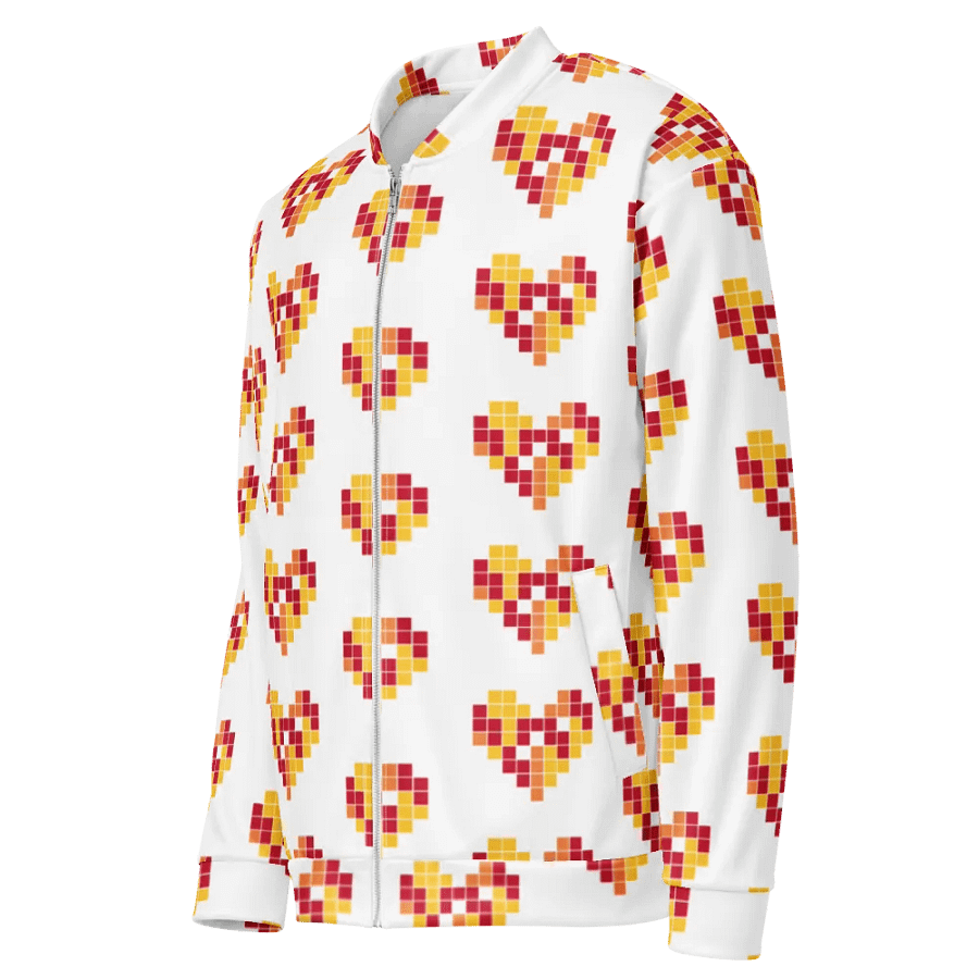 Pixel Heart All-Over Bomber Jacket product image (5)