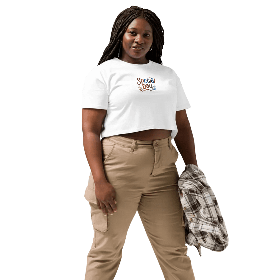 Embroidery Cheerful Celebration Crop Top product image (9)