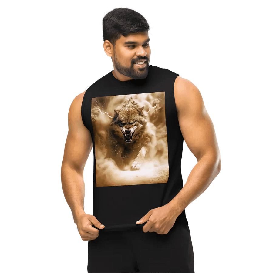 Thunderous Storm Wolf Muscle Top product image (10)