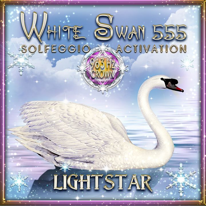 963 Hz Crown Solfeggio Chakra Activation Music (White Swan 555) product image (1)